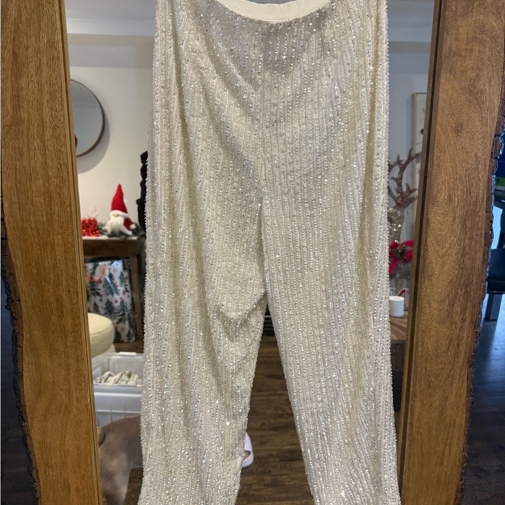 ASOS Cream Beaded Women's pants